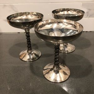 (9) Vintage goblets